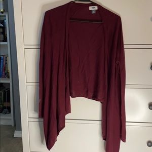 Burgundy cardigan